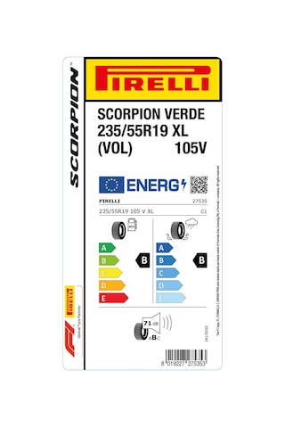 Pirelli 235/55R19 105V Xl Scorpıon Verde Vol Yaz Lastiği Lastigi 2026