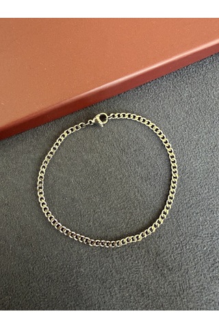 Paslanmaz Kararmaz Gurmet Çelilk Bileklik 20 Cm 1,5mm Gümüş