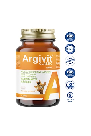 Argivit Classic Takviye Edici Gıda 30 Tablet