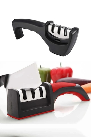 Bıçak Bileyici 3 Açılı Elmas Seramik Çelik El Bıçakları Bileme