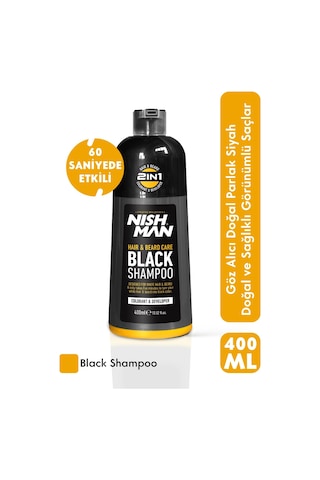 Nishman Siyah Saç Şampuanı 400 ML
