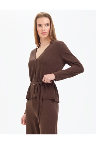 Pierre Cardin Kadın Kahverengi Hırka Triko 50324028-vr029