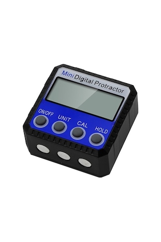 Pazly Mini Çok Açılı Dijital Ekran İnklinometre, Güçlü Manyetik, 52x52x28mm, 4x90 Derece Diğer