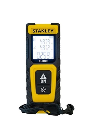 Slm100 Lazer Mesafe Ölçüm Cihazı Sarı/siyah, 30 Metre Menzil