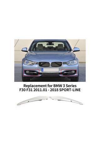 Lemestar Bmw 3 Serisi F30 F31 Sol Yan Sis Farı Kapak Kapağı - 2011-2018 Spor Model Uyumlu