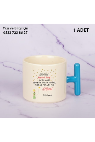 Küçük Prens Baskılı The Little Prince Kupa Bardak Mavi