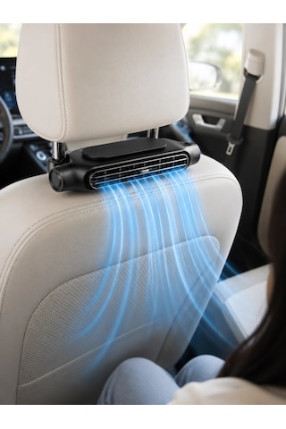 Znv Zenvia Mey İthalat Otomobil Koltuk Başlığı Fanı Güçlü Turbo Hava Akışı Sunan Araç İçi Soğutucu Znv