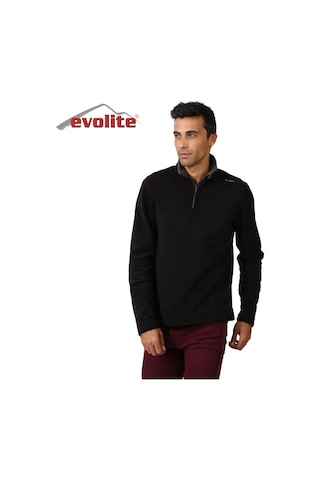 Evolite Fuga Bay Mikro Polar Sweater - Siyah Siyah