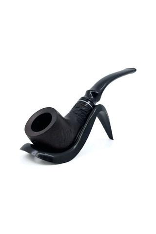 Dapper Half Bent Billiard Briar Gül Kökü 9 Mm Filtreli El Yapımı Pipo - 3563