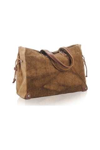 Muchuan Batik Kanvas Postacı Çanta Kahverengi