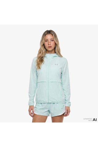 Under Armour Velociti Pro Storm Kadın Yeşil Koşu Ceket 6009542