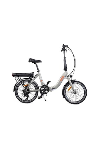 Alba Fold E Premium Katlanır Elektrikli Bisiklet Şampanya Lcd Gösterge 13ah Batarya Antrasit - Gri
