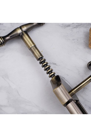 Suofeng Vintage Çinko Alaşımlı Şarap Açacağı - Pratik Ve Dayanıklı Ev Kullanımı Bronz