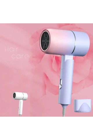 Taşıma Çantası Ile Katlanır Saç Kurutma Makinesi Sıcak Hava Anyon Saç Bakımı Için Ev Mini Gradual Change