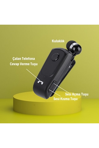 Buffer Telefon Bağlantılı Makaralı Kulaklıklı Bluetooth Kulaklık