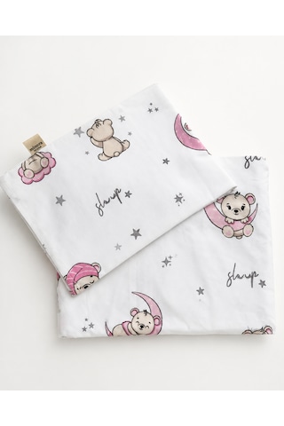 Minora Baby&kids %100 Pamuk Ranforce Anne Yanı Park Yatak Lastikli Bebek Çarşafı Ve Yastık Kılıfı Seti 70x120 - 35x45