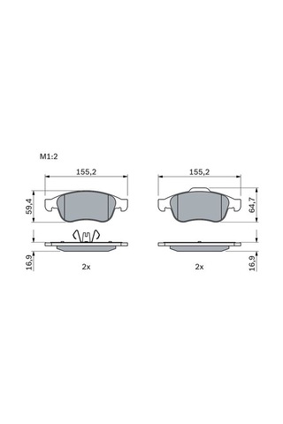 Renault Taliant 1.0sce 65 2021-2025 Bosch Ön Balata Netpar24914