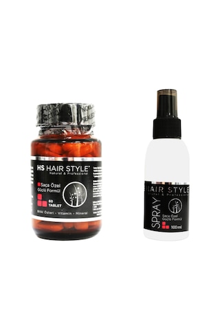Hs Hair Style Saç Besleyici Tablet 60 Tablet + Hs Hair Style Procopil Saç Bakım Spreyi 100 ML