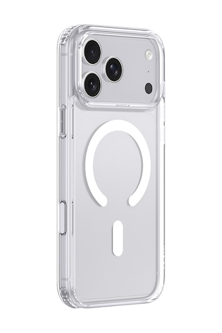 Apple iPhone 18 Pro Uyumlu Kılıf M-safe Şarj Özellikli Raptic Air Clear Serisi Airbagli Kapak Şeffaf