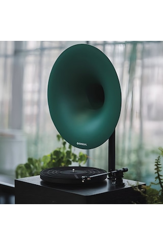 Fennessy İ5 Bluetooth Hoparlörlü 110w Hi-fi Retro Pikap Plakçalar Turntable, Yeşil