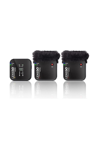 Lensgo Lwm-348c Kablosuz Yaka Mikrofonu 2.4ghz Çiftli Sistem