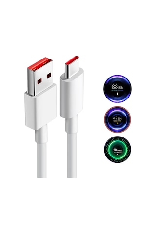 Xmi 120w 6a Turbo Saniye Destekli Usb To Type-c Şarj Kablosu 1mt