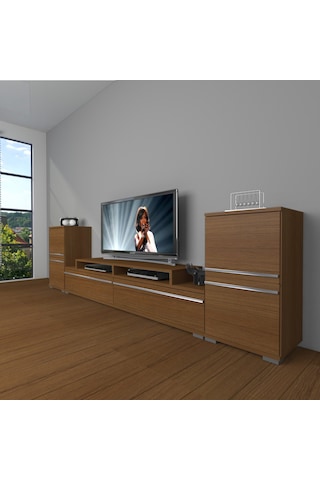 Decoraktiv Ekoflex On2 Mdf Tv Ünitesi Tv Sehpası - Naturel Ceviz
