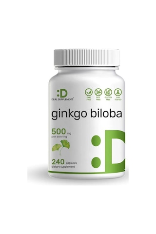 Ginkgo Biloba 500mg Per Serving, 240 Capsules