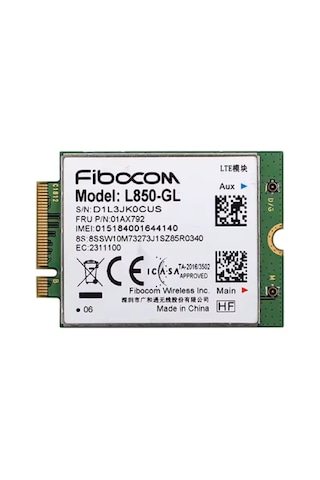 Fibocom Wireless L850-gl M.2 Kart Hücresel Lte Kablosuz Modülü Thinkpad Uyumlu