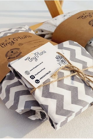 Tiny Plans %100 Pamuk Lastikli Bebek Çarşaf Takımı 70x110 Cm