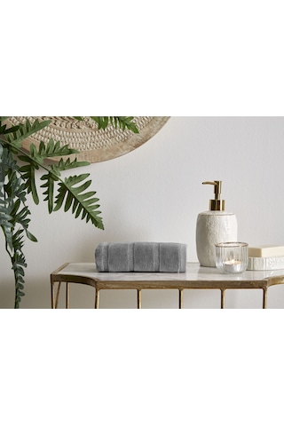 Sadem Organik Stripe Mutfak Ve Kurulama Havlusu 30x50 Cm Gri