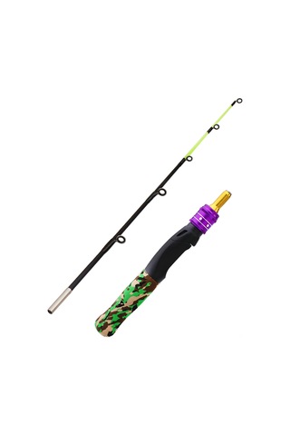 Lemestar 61cm Karbon Fiber Buz Balıkçılığı Kamışı, 2 Bölüm, 70g, Eva Sap, Çocuk Ve Gençler İçin Dayanıklı Spinning Kamışı