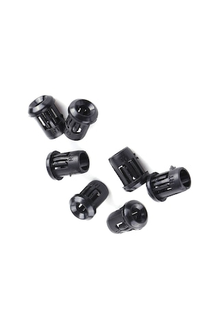 Xindoker 50 Adet Siyah Nilon Led Tutucu, 3mm Iç Çaplı, Taşlığa Kolay Montaj, Dayanıklı Malzeme