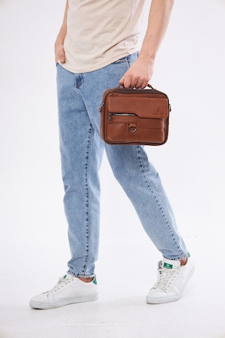 Derinss Deb5119 Hakiki Deri Taba Erkek El Ve Omuz Çantası 001