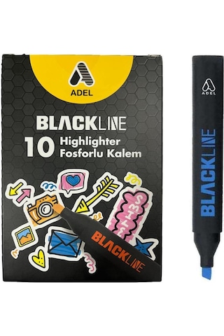 Adel Bl Fosforlu Kalem Mavi 10'lu 2201000129000 Diğer