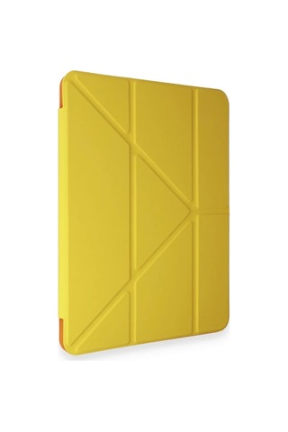 Ventra Apple iPad Uyumlu Pro 11 2018 Kılıf Kalemlikli Mars Tablet Kılıfı - Açık Sarı Ventra