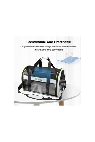 Dm Cbtx Funadd Pet Seyahat Taşıma Çantası - Omuz Askılı Katlanabilir Tote Gri