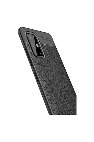 Samsung Uyumlu Galaxy A71 Kilif Deri Tarzi Niss Silikon Case 400772802