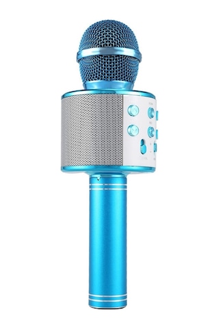 Hallow-profesyonel Bt Kablosuz Mikrofon Karaoke Hoparlörü,gökyüzü Mavi