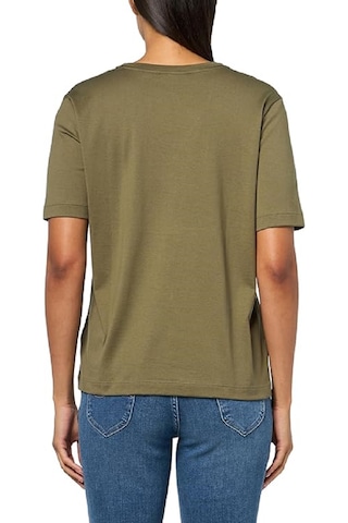 Lacoste V Yaka Organik Pamuk Bayan T-shirt Haki
