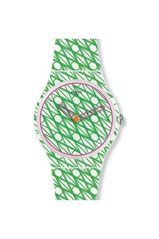 Swatch Duet In Green & Pınk Suoz208 Kol Saati Yeşil