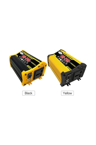 Pazly 4000w Modifiye Sinüs Dalga İnvertör - 12v Dc'den 110v Ac Çevirici, Çift Usb, Araç Şarj Cihazı