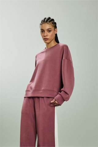 Defacto Modal Sporcu Sweatshirt F8353ax26spbr252 Bordo-br252