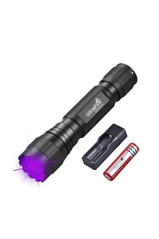 Ultrafire 501uv-395 Pro 395-405 Nm Uv 10 W Güçlü Ultraviyole Lamba Bataryalı