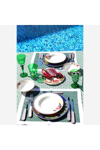 Beyaz Porselen Çukur Tabak 21 Cm