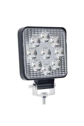 Motosiklet Sis Farı Off Road Çalışma Lambası 9 Led Kare