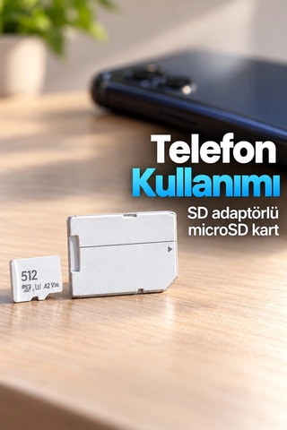 Sd Adaptörlü Microsd Kart 160 Mb/s Aktarım Hızı
