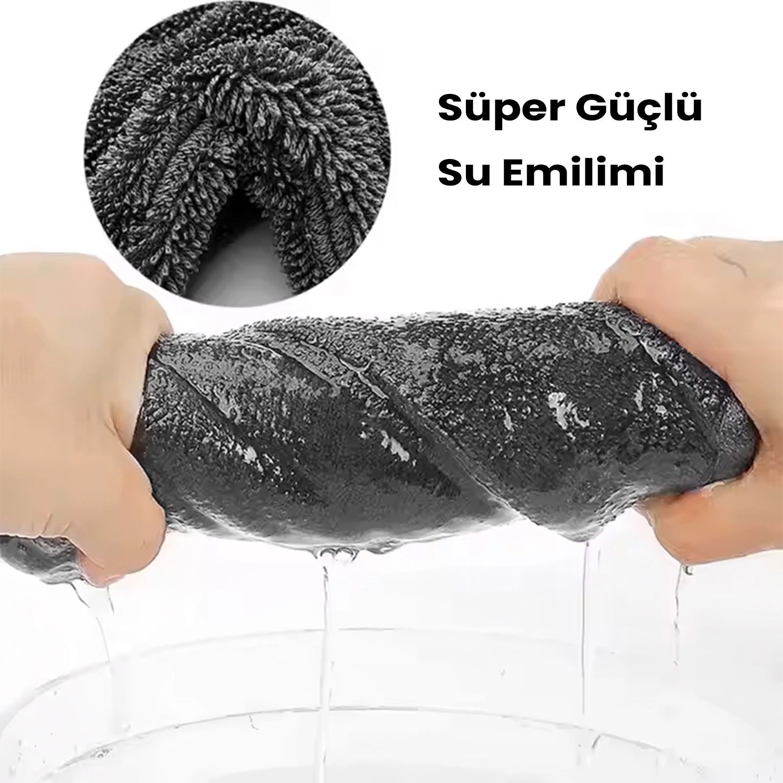 Oto Kurulama Havlusu 40x60 Cm Çift Taraflı Schön Weiter