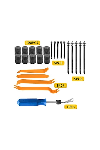 1281 Adet Araba Tutucu Klipsi Ve Plastik Bağlantı Elemanları Seti 38 B