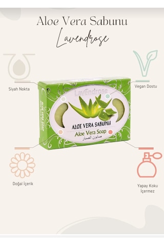 Lavendrose Aloe Vera Sabunu - %100 Doğal Aloe Vera El Sabunu